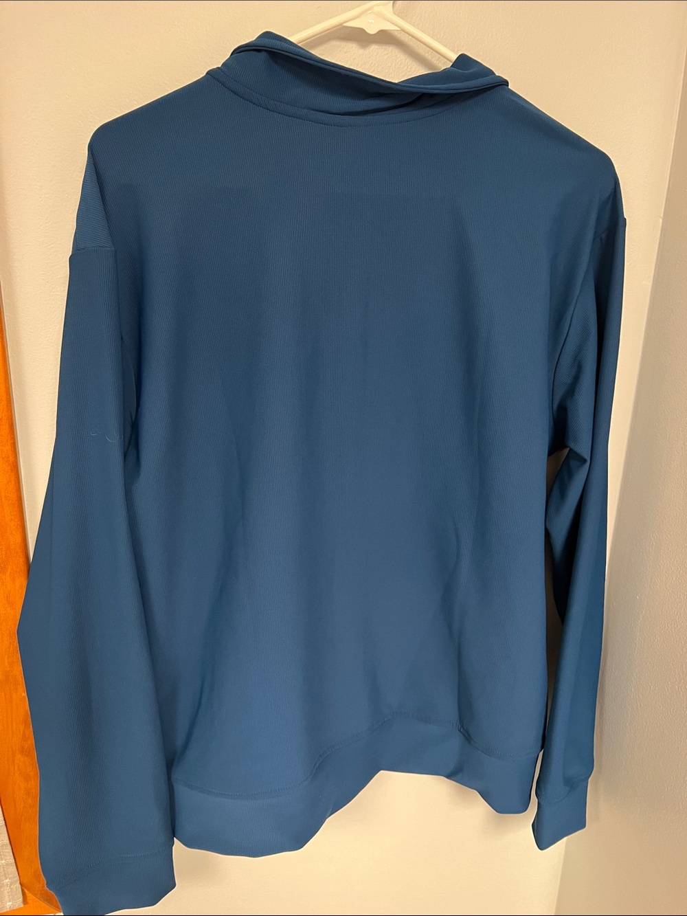 Skechers Teal Blue Quarter-Zip Pullover Hoodie - Picture 3 of 3